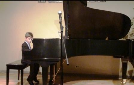First Piano Performance, Jan 2010
